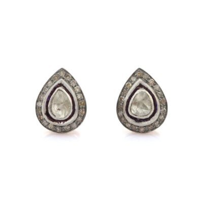 Unique Diamond and Polki Earrings