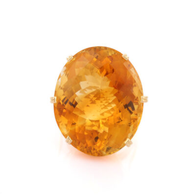 Citrine Ring in Yellow Gold